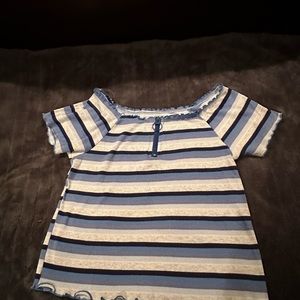 Justice for girls top with partial zipper size 14/16